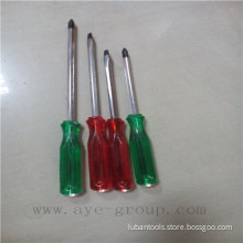Plastic Handle Nie Chrome Screw Driver Set
